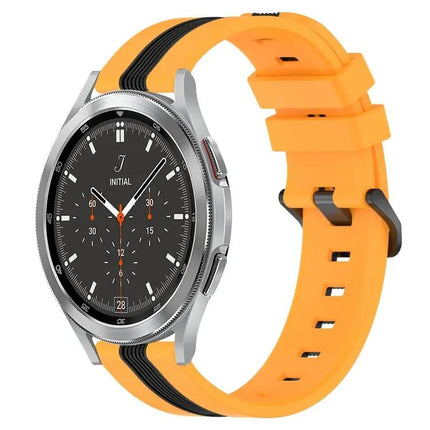 20mm Two-Tone Silicone Watch Band For Galaxy Watch4
