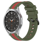 For Samsung  Galaxy Watch4 Classic 46mm / Army Green+Red