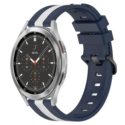 20mm Two-Tone Silicone Watch Band For Galaxy Watch4