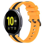 For Samsung Galaxy Watch Active2 40mm / Yellow+Black
