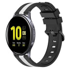 For Samsung Galaxy Watch Active2 44mm / Black+White