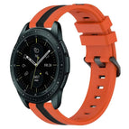 For Samsung Galaxy Watch 42mm / Orange+Black