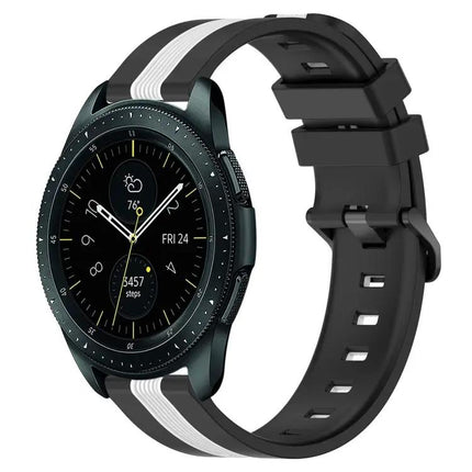 20mm Two-Tone Silicone Band For Samsung Galaxy 42/44mm