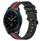 For Samsung Galaxy Watch 42mm / Black+Red