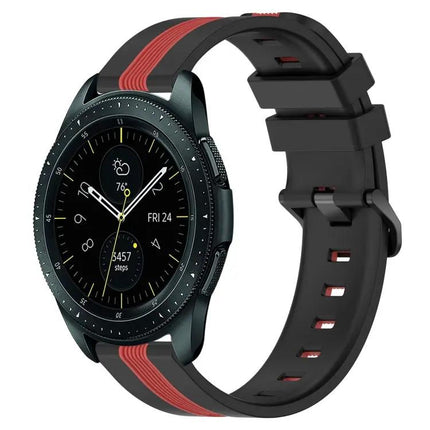 20mm Two-Tone Silicone Band For Samsung Galaxy 42/44mm