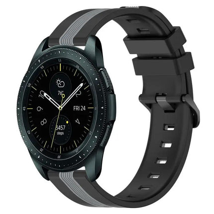 20mm Two-Tone Silicone Band For Samsung Galaxy 42/44mm