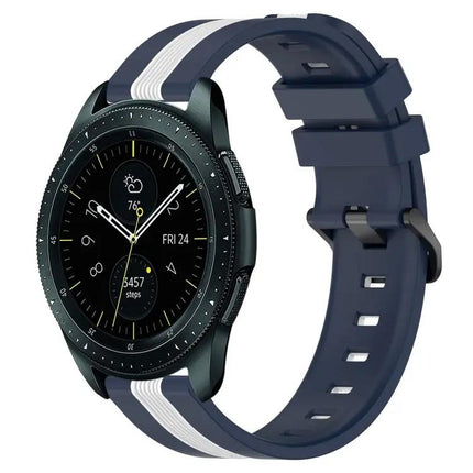 20mm Two-Tone Silicone Band For Samsung Galaxy 42/44mm