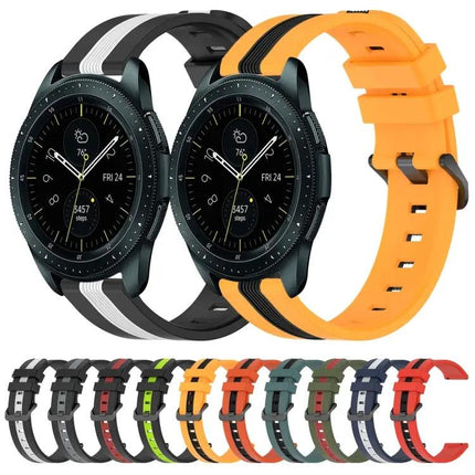 20mm Two-Tone Silicone Band For Samsung Galaxy 42/44mm