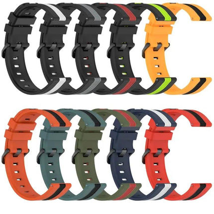 20mm Two-Tone Silicone Band For Samsung Galaxy 42/44mm