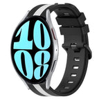 For Samsung Galaxy Watch 6 44mm / Black+White