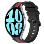 For Samsung Galaxy Watch 6 44mm / Black+Red