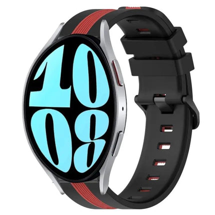 20mm Two-Tone Silicone Band For Samsung Galaxy 42/44mm