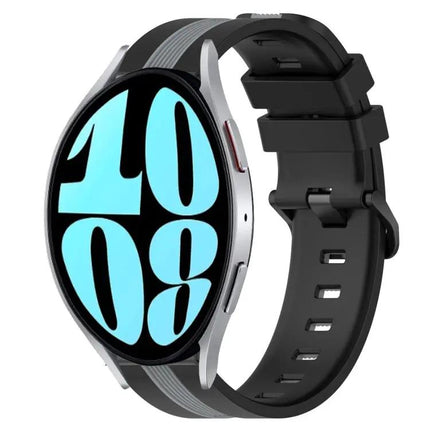20mm Two-Tone Silicone Band For Samsung Galaxy 42/44mm