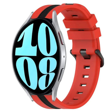 20mm Two-Tone Silicone Band For Samsung Galaxy 42/44mm