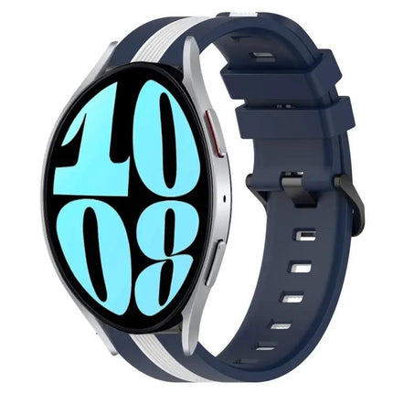20mm Two-Tone Silicone Band For Samsung Galaxy 42/44mm