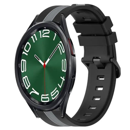 20mm Two-Tone Silicone Watch Band For Galaxy Watch 5 And 6