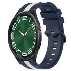 For Samsung Galaxy Watch 6 Classic 47mm / Blue+White