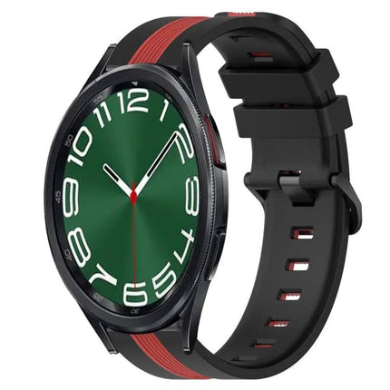 20mm Two-Tone Silicone Watch Band for Samsung Galaxy Watch 6