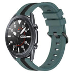 For Samsung Galaxy Watch3 45mm / Green+Black