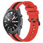 For Samsung Galaxy Watch3 45mm / Red+Black