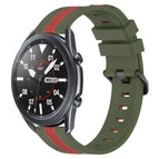 For Samsung Galaxy Watch3 45mm / Army Green+Red