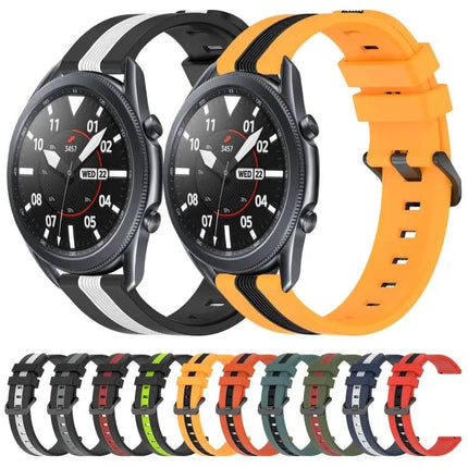 22mm Two Tone Silicone Watch Band for Samsung Galaxy Watch
