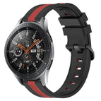 For Samsung Galaxy Watch 46mm / Black+Red