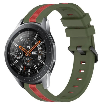 22mm Two Tone Silicone Watch Band for Samsung Galaxy Watch