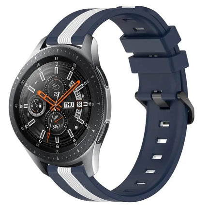 22mm Two Tone Silicone Watch Band for Samsung Galaxy Watch