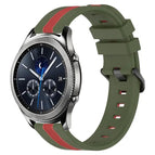 For Samsung Gear S3 Classic / Army Green+Red
