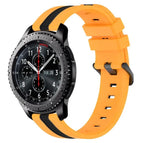 For Samsung Gear S3 Frontier / Yellow+Black