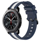 For Samsung Gear S3 Frontier / Blue+White