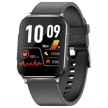 Essential Smart Watch for Everyday Health and Activity Monitoring with heart rate, steps and sleep tracking on black band display