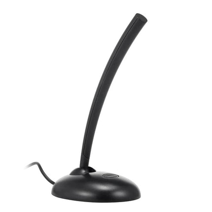 A Reliable Microphone for Daily Home Office Meetings and Calls — compact black USB desktop microphone with flexible gooseneck