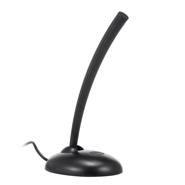 A Reliable Microphone for Daily Home Office Meetings and Calls — compact black USB desktop microphone with flexible gooseneck