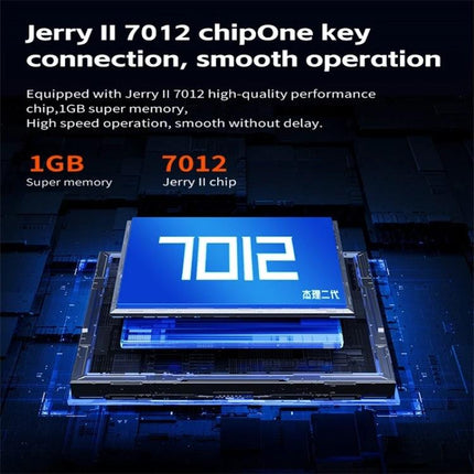 Keep track of your health with this everyday smart watch - smartwatch display showing Jerry II 7012 chip and 1GB memory for smooth operation