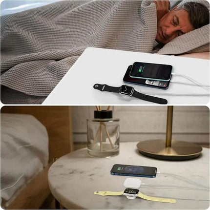3-in-1 Magnetic Charge Cable for Apple Watch and iPhone 4ft