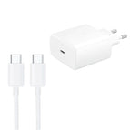 EU Plug + Type-C Cable / White