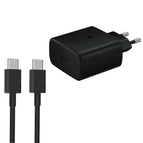 EU Plug + Type-C Cable / Black