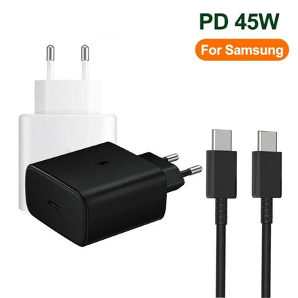 Charger for Everyday Phone Needs at Home or On the Go - 45W USB-C PD PPS travel charger with USB-C cable