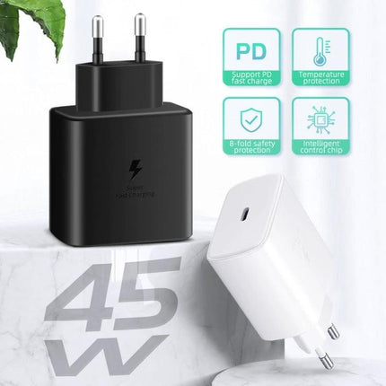 Charger for Everyday Phone Needs at Home or On the Go - 45W USB-C PD charger for phones, tablets, and laptops, compact travel and home use