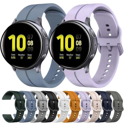 20mm Silicone Watch Band For Samsung Watch Active2 40/44mm