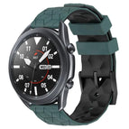 For Samsung Galaxy Watch3 45mm / Olive Green + Black