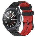 For Samsung Galaxy Watch3 45mm / Black+Red