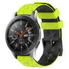 For Samsung Galaxy Watch 46mm / Lime Green + Black