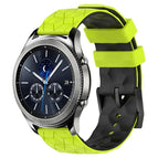 For Samsung Gear S3 Classic / Lime Green + Black