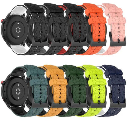 22mm Silicone Football-Texture Two-Tone Band for Gear S3