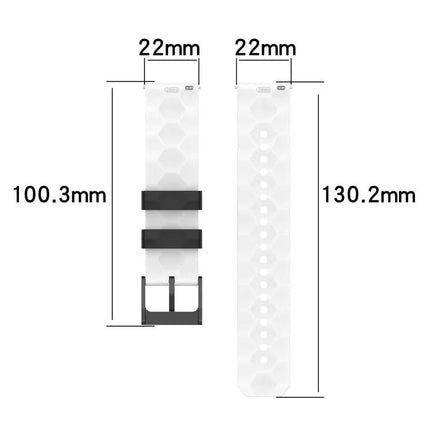 22mm Silicone Football-Texture Two-Tone Band for Gear S3