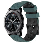 For Samsung Gear S3 Frontier / Olive Green + Black