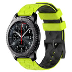 For Samsung Gear S3 Frontier / Lime Green + Black
